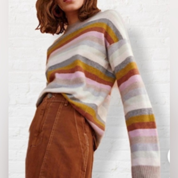 Med White + Warren Cashmere Sweater - Picture 1 of 5